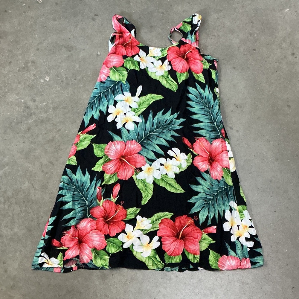 Floral Paradise Mini Dress - Black and Pink